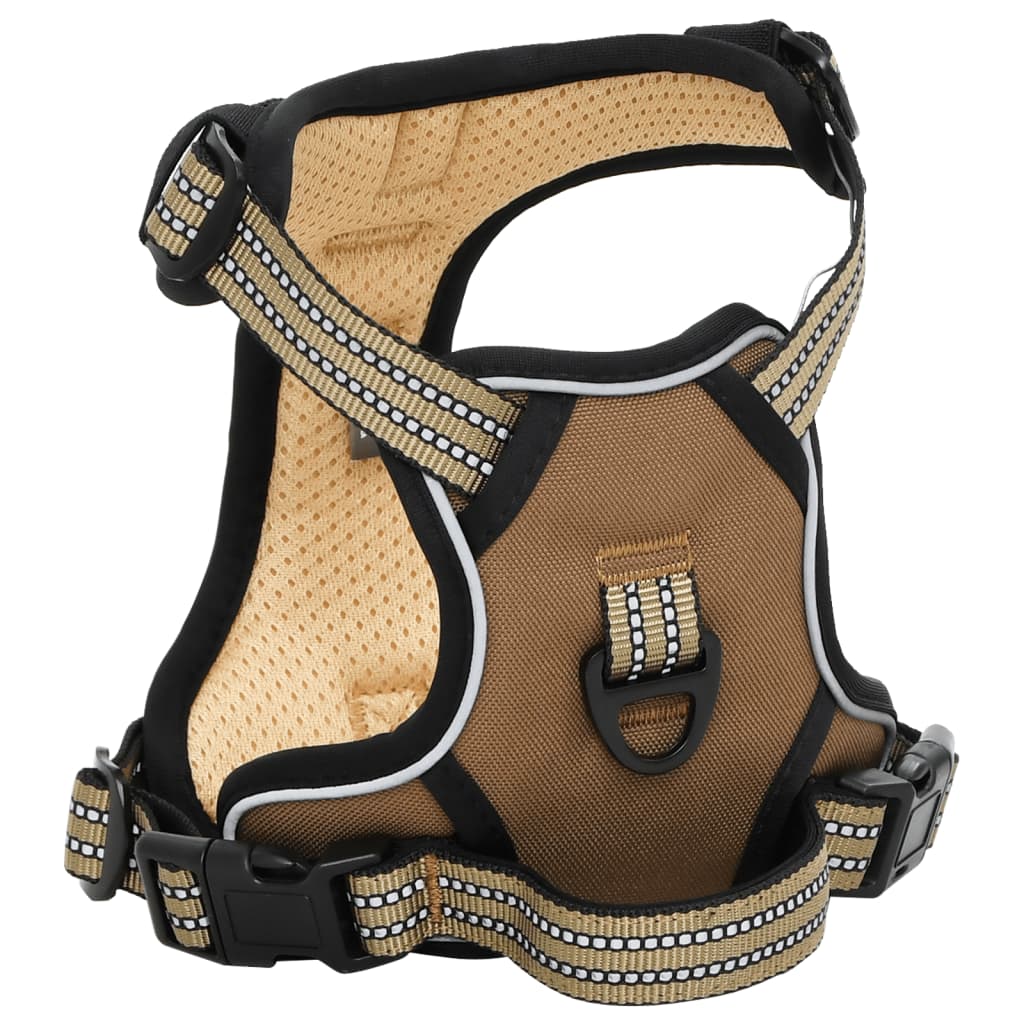 vidaXL Dog Harness with Lead & Collar Adjustable Black S vidaXL