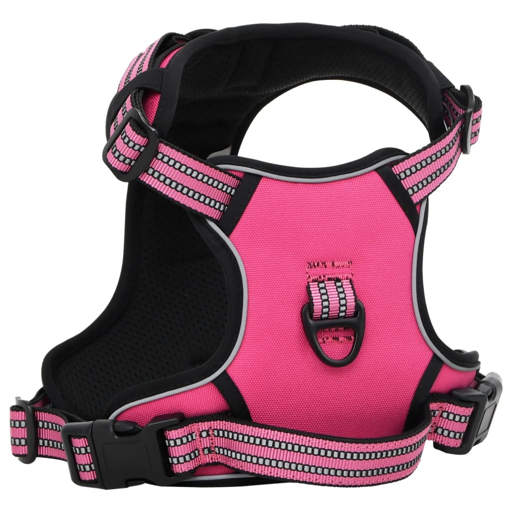 vidaXL Dog Harness with Lead & Collar Adjustable Black S vidaXL