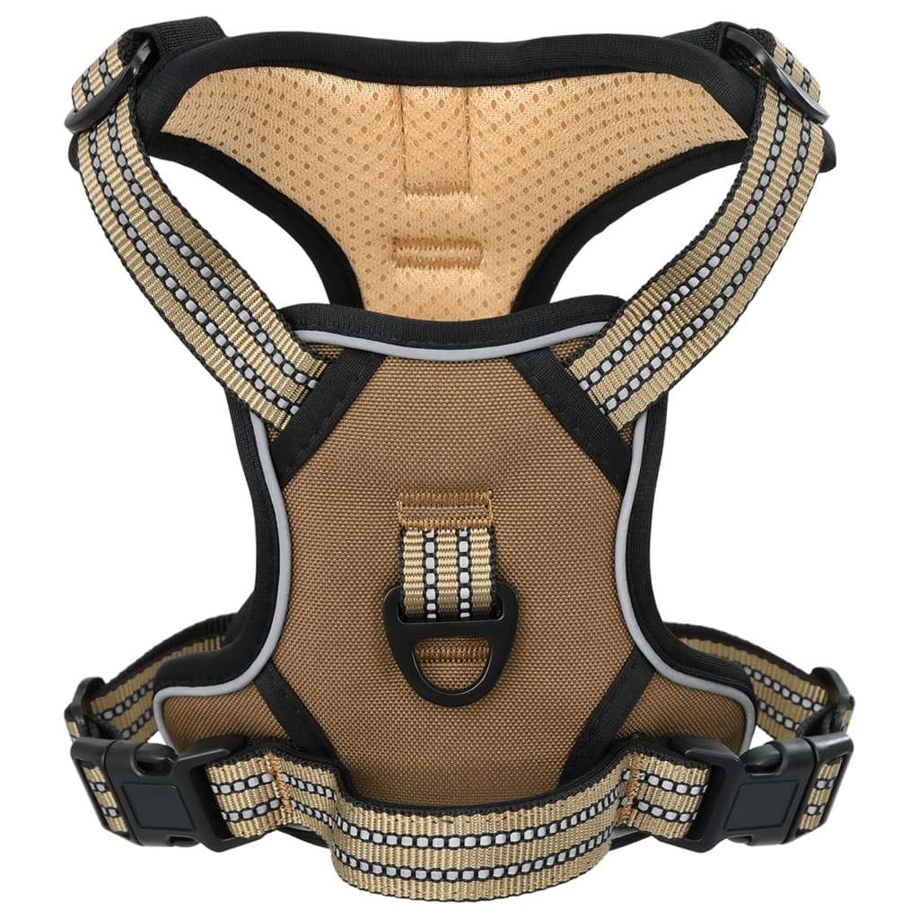 vidaXL Dog Harness with Lead & Collar Adjustable Black S vidaXL