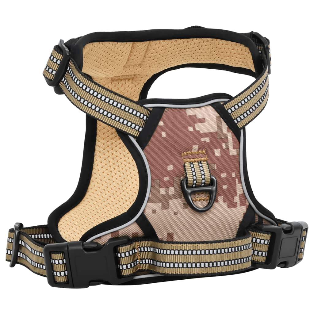 vidaXL Dog Harness with Lead & Collar Adjustable Black S vidaXL
