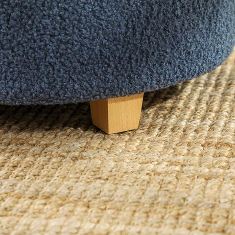 HOMCOM 45cm Round Ottoman with Storage, Lid, Cashmere Footstool HOMCOM