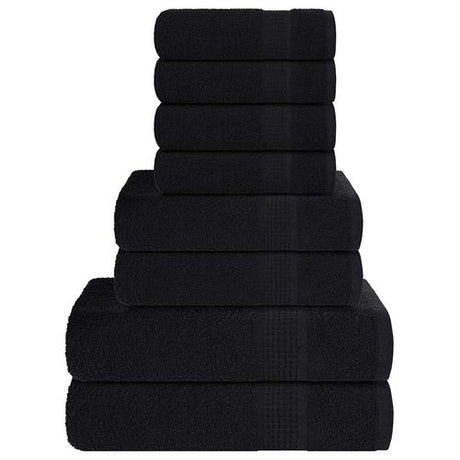 vidaXL Soft Green Towel Set - Stylish Home Decor black vidaXL