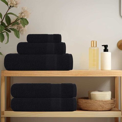 vidaXL 8 Piece Towel Set Blue 360 gsm 100% Cotton vidaXL