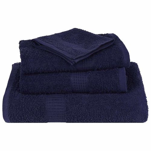 vidaXL 8 Piece Towel Set Blue 360 gsm 100% Cotton vidaXL