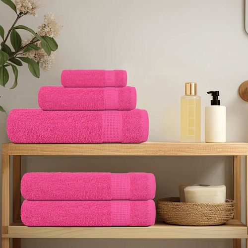vidaXL 8 Piece Towel Set Blue 360 gsm 100% Cotton vidaXL