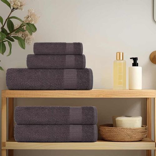 vidaXL 8 Piece Towel Set Blue 360 gsm 100% Cotton vidaXL