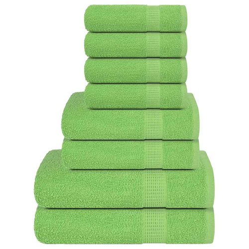 vidaXL 8 Piece Towel Set Blue 360 gsm 100% Cotton vidaXL