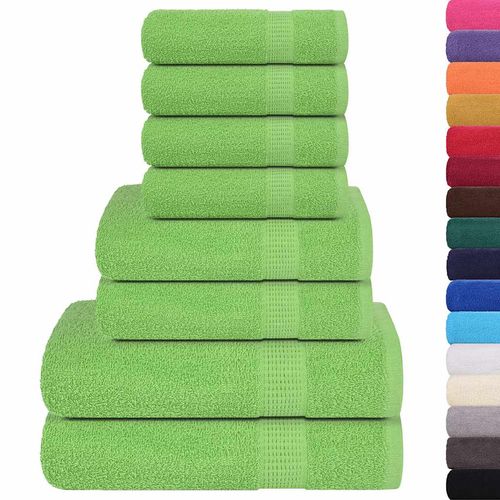 vidaXL 8 Piece Towel Set Blue 360 gsm 100% Cotton vidaXL