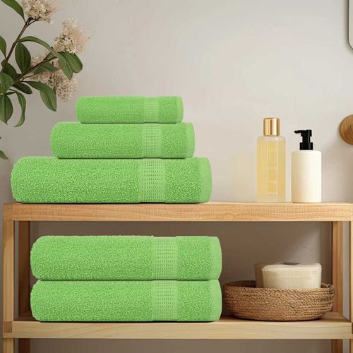 vidaXL 8 Piece Towel Set Blue 360 gsm 100% Cotton vidaXL