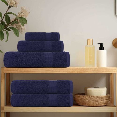 vidaXL 6 Piece Towel Set Anthracite 360 gsm 100% Cotton vidaXL