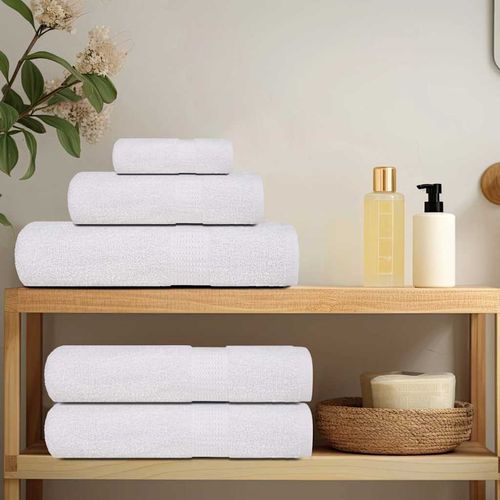 vidaXL 6 Piece Towel Set Anthracite 360 gsm 100% Cotton vidaXL