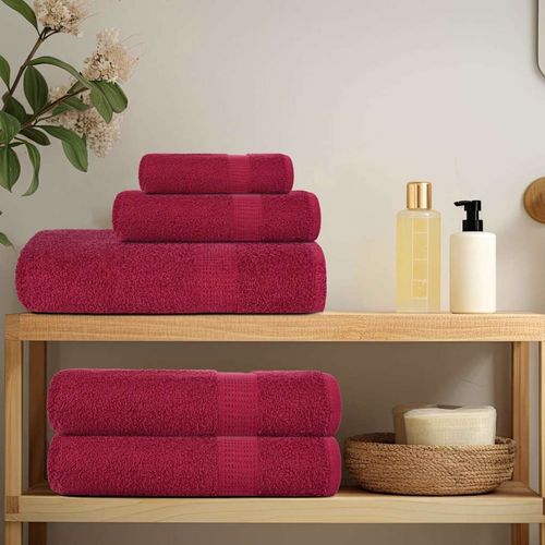 vidaXL 6 Piece Towel Set Anthracite 360 gsm 100% Cotton vidaXL