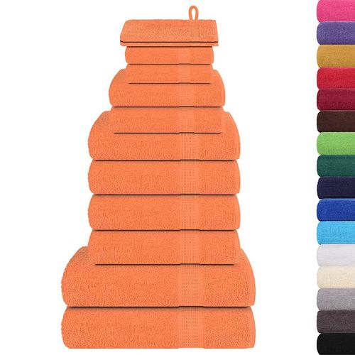 vidaXL 12 Piece Towel Set White 360 gsm 100% Cotton vidaXL
