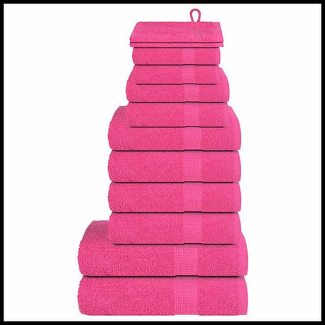 vidaXL Green Towel Set Soft Cotton Bathroom Towels vidaXL