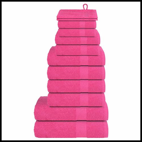 vidaXL 12 Piece Towel Set White 360 gsm 100% Cotton vidaXL