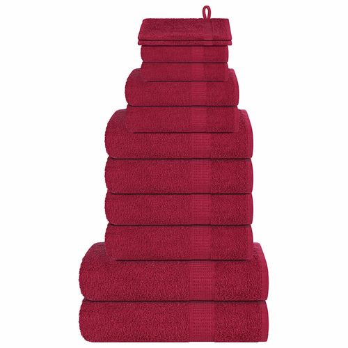 vidaXL 12 Piece Towel Set White 360 gsm 100% Cotton vidaXL