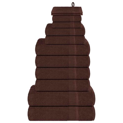 vidaXL 12 Piece Towel Set White 360 gsm 100% Cotton vidaXL
