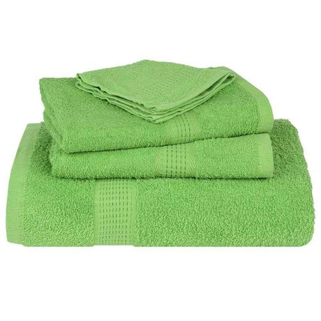 vidaXL Green Towel Set Soft Cotton Bathroom Towels vidaXL