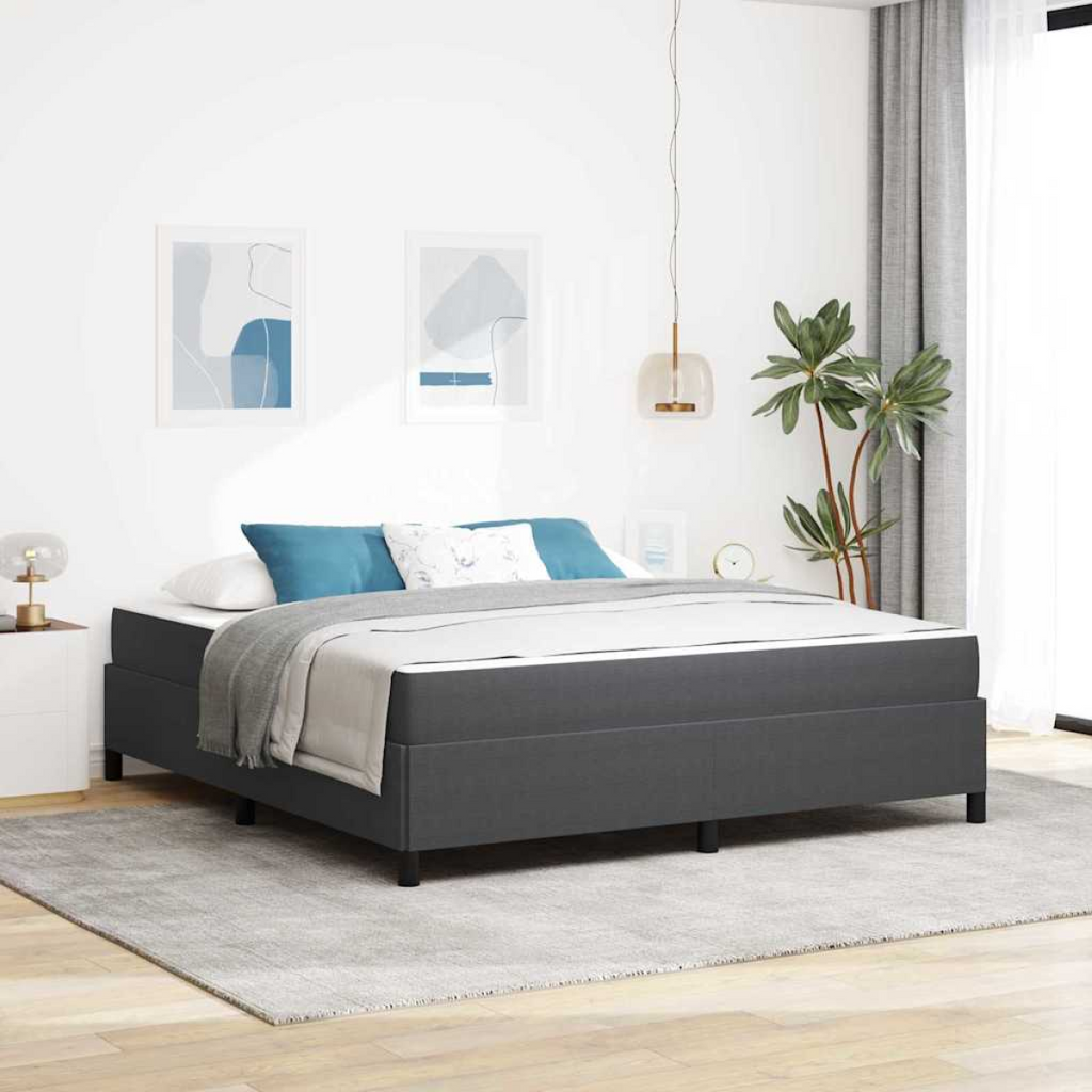 vidaXL Bed Frame Light grey 80 x 200 cm Corduroy fabric Dark grey 180 x 200 cm vidaXL