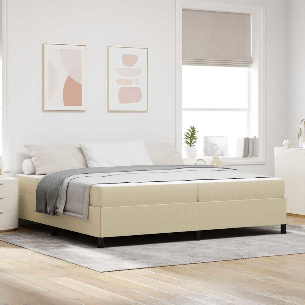 vidaXL Bed Frame Light grey 80 x 200 cm Corduroy fabric Light green grey 200 x 200 cm vidaXL