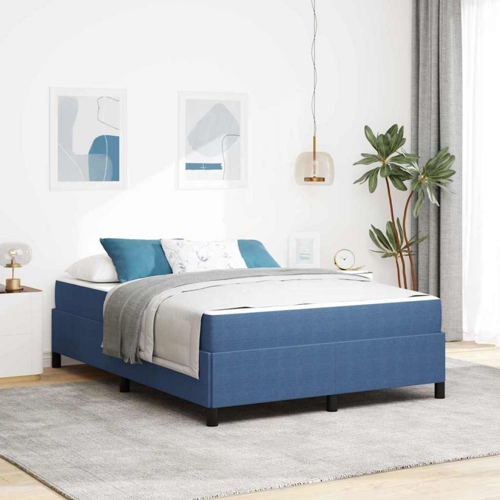 vidaXL Bed Frame Light grey 80 x 200 cm Corduroy fabric Blue 140 x 200 cm vidaXL