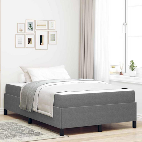 vidaXL Bed Frame Light grey 80 x 200 cm Corduroy fabric Light grey 120 x 200 cm vidaXL