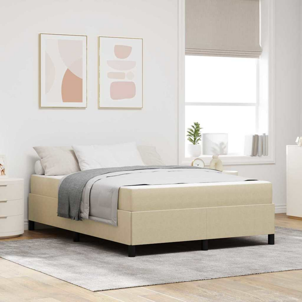 vidaXL Bed Frame Light grey 80 x 200 cm Corduroy fabric Light green grey 160 x 200 cm vidaXL