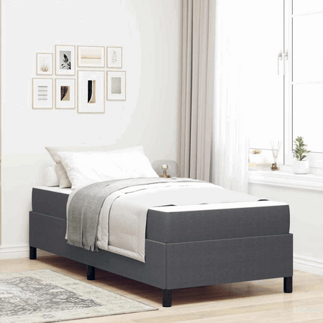 vidaXL Bed Frame Light grey 80 x 200 cm Corduroy fabric Dark grey 90 x 200 cm vidaXL