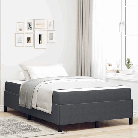 vidaXL Bed Frame Light grey 80 x 200 cm Corduroy fabric Dark grey 120 x 200 cm vidaXL