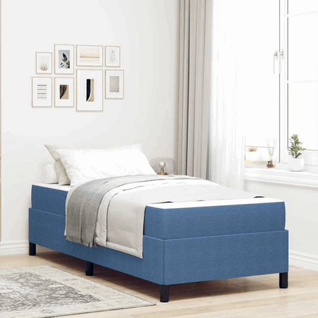 vidaXL Bed Frame Light grey 80 x 200 cm Corduroy fabric Blue 90 x 200 cm vidaXL