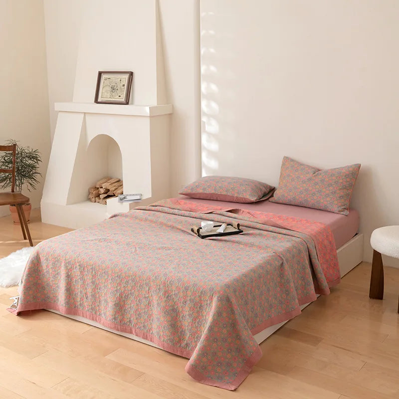 Three-Layer Jacquard Blanket - Soft, Portable, Versatile Home Accessory Feila 220x240cm N/A