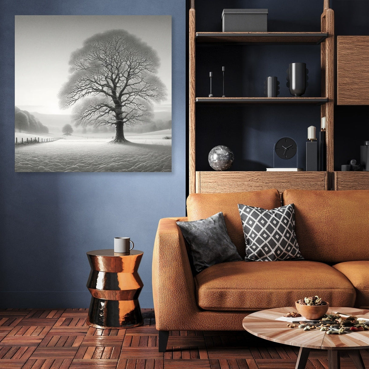 A Silent Winter Morning Canvas