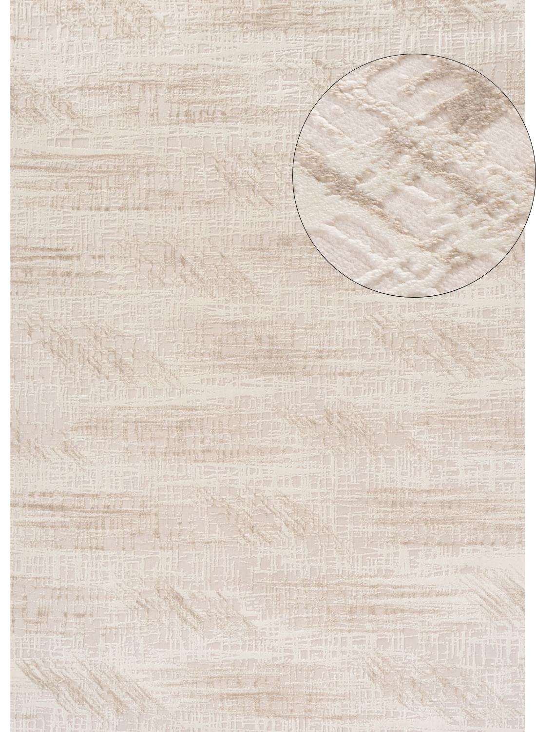 Beige Abstract Rug with Textured Pattern for a Modern Living Room Decor