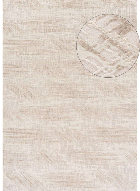 Beige Abstract Rug with Textured Pattern for a Modern Living Room Decor