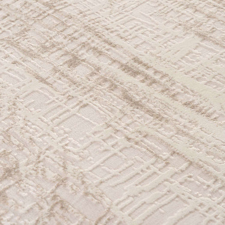Soft Abstract Rug in neutral tones featuring a textured pattern for modern home decor