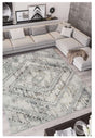 Stylish abstract rug in grey tones, perfect for modern living room decor
