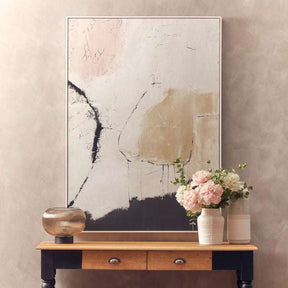 Astratto Natural Pink And Classic Wall Art Orsina