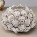 Stone Effect Acorn Tea Light Holder STONE CERAMIC Shades 4 Seasons
