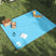 vidaXL Picnic Blanket with Pegs Green 205x155 cm blue vidaXL