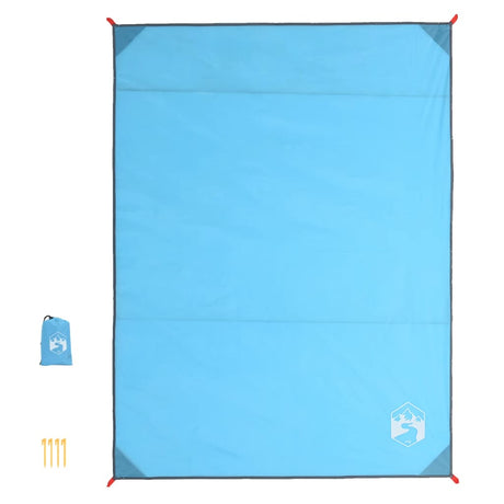 vidaXL Picnic Blanket with Pegs Green 205x155 cm vidaXL