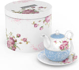 Elegant Afternoon Tea Set with Floral Design and a Decorative Gift Box from London Boutique Lifestyle