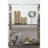 Stylish display featuring Orsina Agate Tray alongside decorative vases and framed artwork