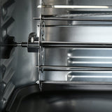 Interior view of the Wise Galleria Air Fryer with cooking racks for versatile meal preparation