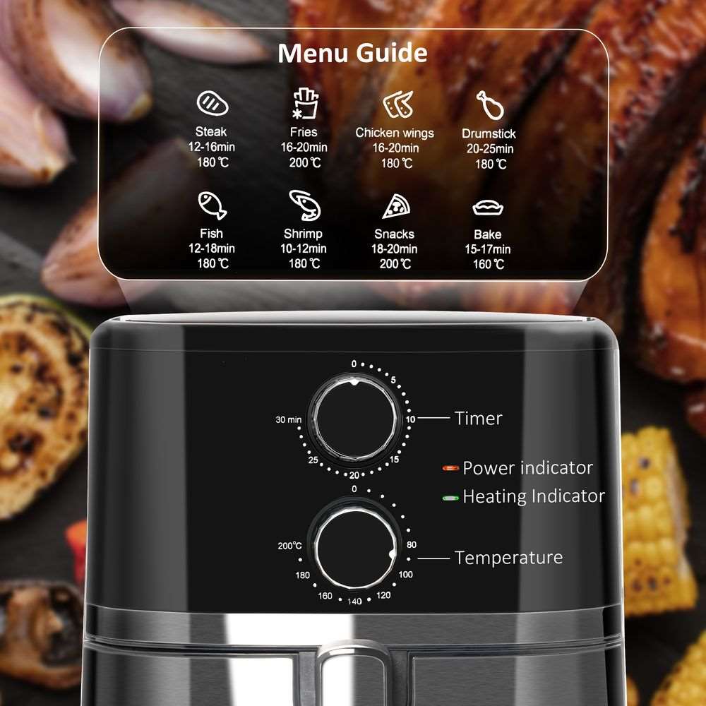 Air Fryer 1500W 4.5L Air Fryers Oven with Rapid Air Circulation Timer HOMCOM Unbranded