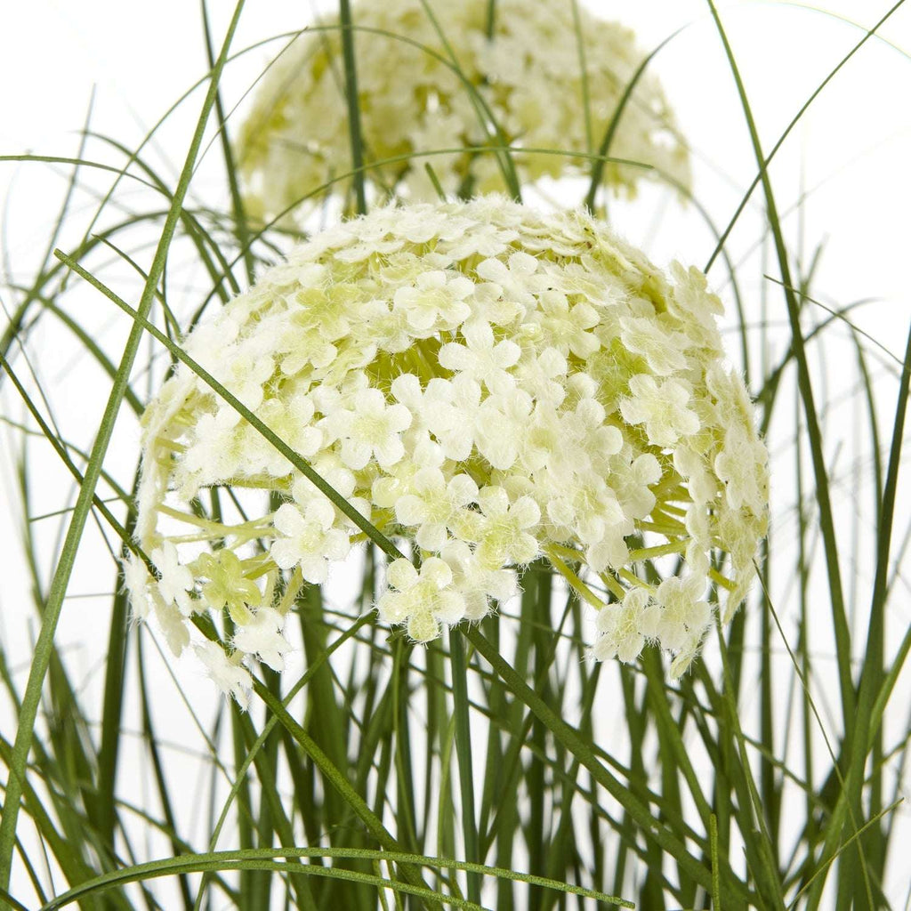 Artificial Allium Plant in Stylish Pot by Shades 4 Seasons Shades 4 Seasons