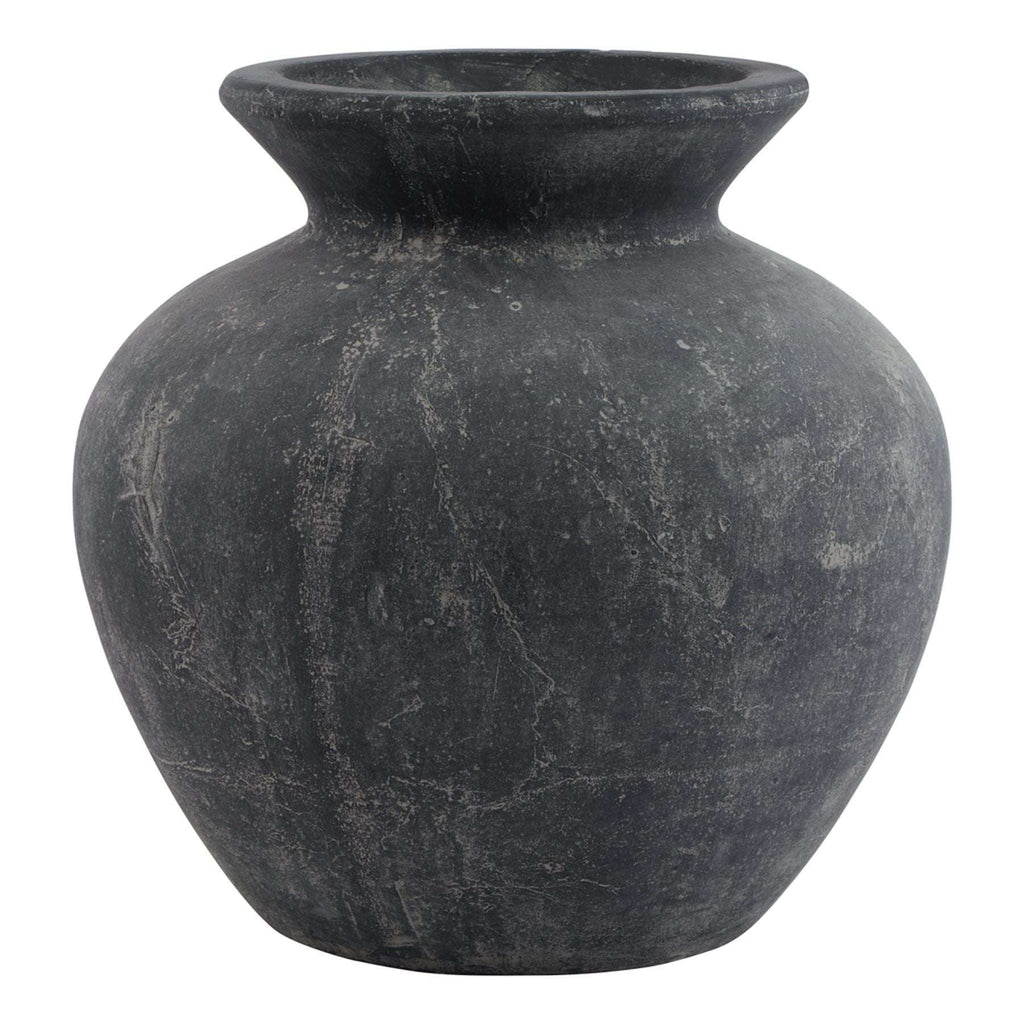Grey Amalfi Vase by Shades 4 Seasons GREY CERAMIC Shades 4 Seasons