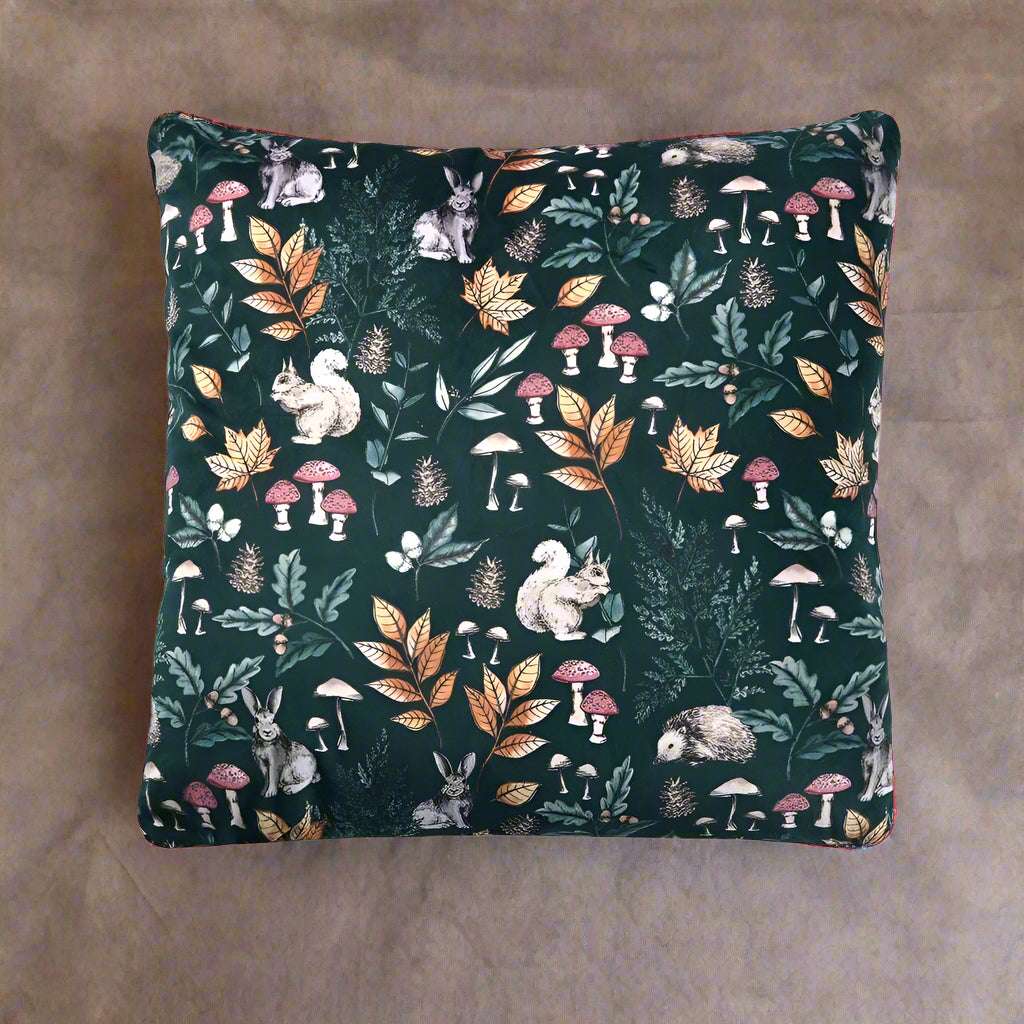 Country Animals Cushion Green 45X45 Sleepdown