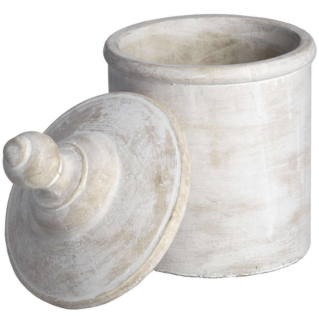 Shades 4 Seasons Antique White Cannister Storage Box Shades 4 Seasons
