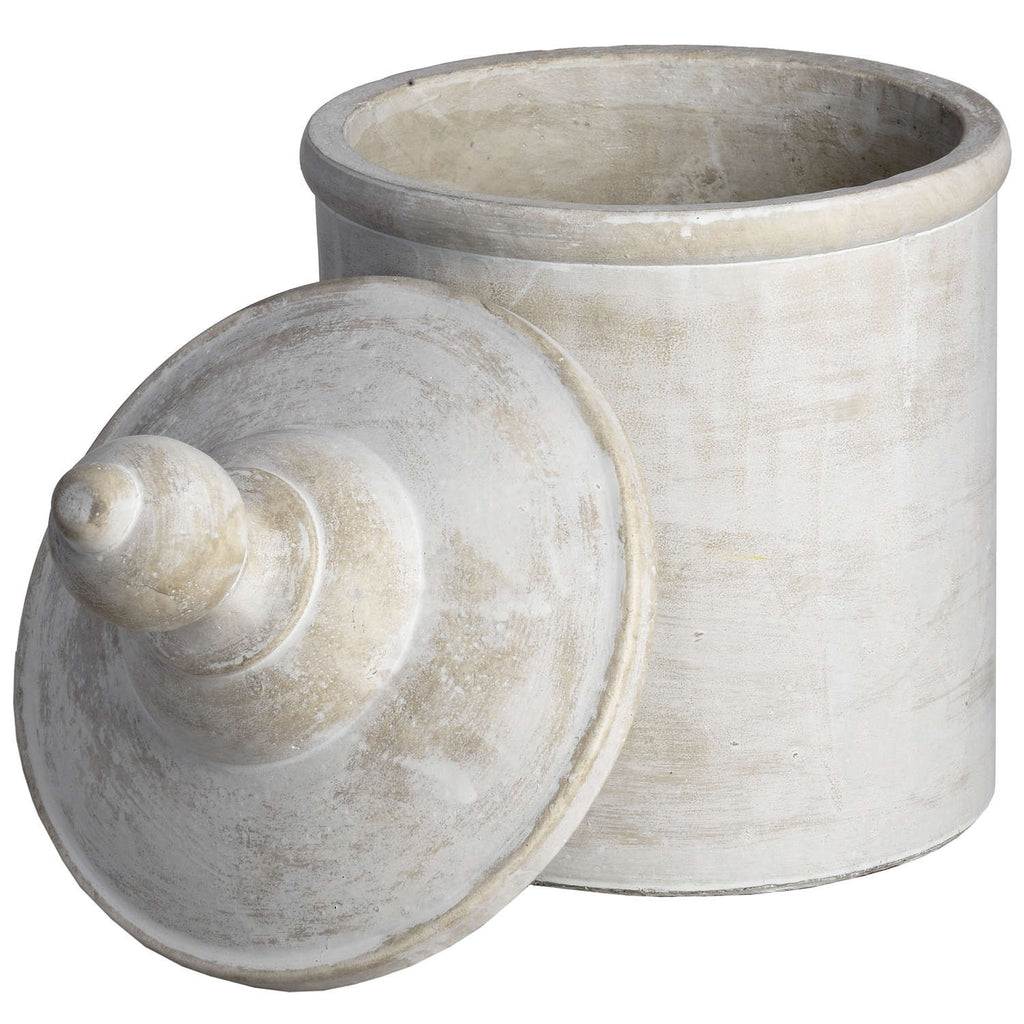 Shades 4 Seasons Antique White Cannister with Lid Shades 4 Seasons
