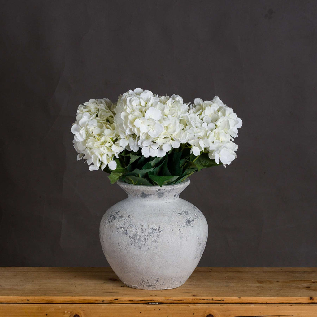 Shades 4 Seasons Antique White Vase with Rustic Charm Shades 4 Seasons